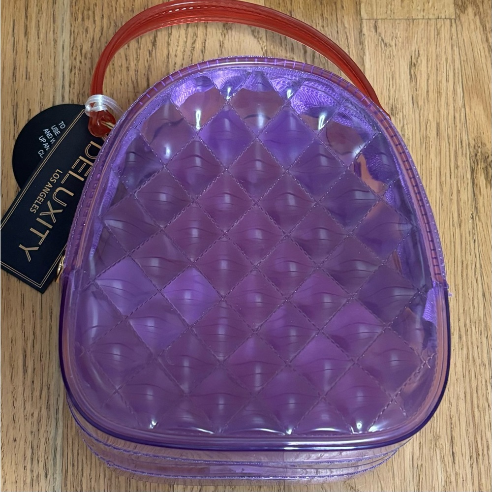 DELUXITY Purple jelly purse/backpack- small. NWT